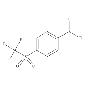 4-(Dichloromethyl)-(trifluoromethylsulfonyl)benzene Structure
