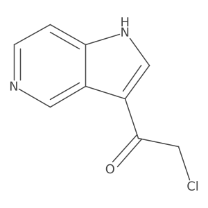 2-chloro-1-{1H-pyrrolo[3,2-c]pyridin-3-yl}ethan-1-one结构式