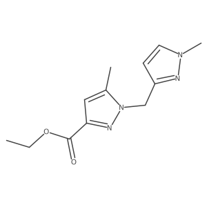 Ethyl 5-methyl-1-((1-methyl-1H-pyrazol-3-yl)methyl)-1H-pyrazole-3-carboxylate Structure