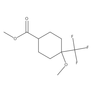 Methyl 4-methoxy-4-(trifluoromethyl)cyclohexanecarboxylate Structure