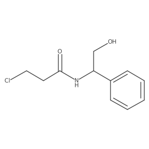 3-Chloro-N-[(1R)-2-hydroxy-1-phenylethyl]propanamide结构式
