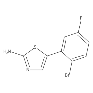 5-(2-Bromo-5-fluorophenyl)thiazol-2-amine Structure