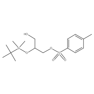 (S)-2-((Tert-butyldimethylsilyl)oxy)-3-hydroxypropyl 4-methylbenzenesulfonate Structure