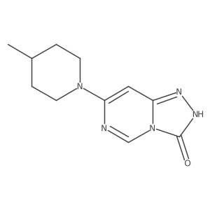 7-(4-Methylpiperidin-1-yl)-[1,2,4]triazolo[4,3-c]pyrimidin-3(2H)-one结构式