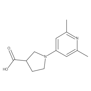 1-(2,6-Dimethylpyridin-4-yl)pyrrolidine-3-carboxylic acid Structure