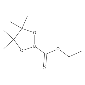 4,4,5,5-Tetramethyl-1,3,2-dioxaborolane-2-carboxylic acid ethyl ester结构式