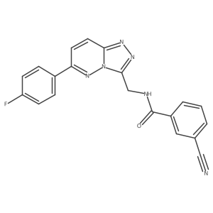 3-Cyano-N-{[6-(4-fluorophenyl)-[1,2,4]triazolo[4,3-B]pyridazin-3-YL]methyl}benzamide Structure