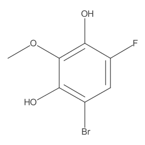 4-Bromo-6-fluoro-2-methoxybenzene-1,3-diol Structure