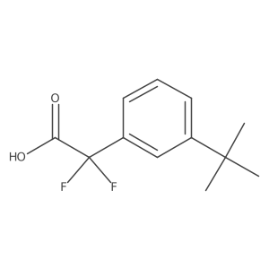 2-(3-Tert-butylphenyl)-2,2-difluoroacetic acid Structure