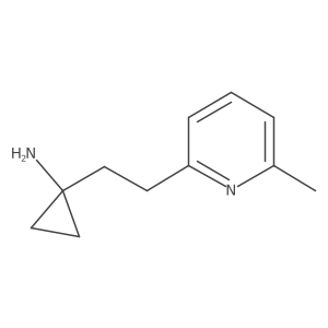1-[2-(6-Methylpyridin-2-yl)ethyl]cyclopropan-1-amine Structure