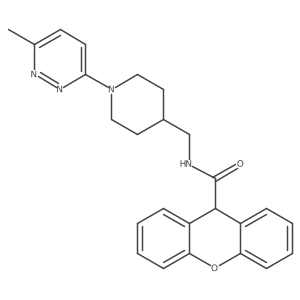 N-[[1-(6-Methylpyridazin-3-yl)piperidin-4-yl]methyl]-9H-xanthene-9-carboxamide Structure