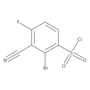 2-Bromo-3-cyano-4-fluorobenzenesulfonyl chloride Structure