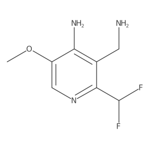 3-(Aminomethyl)-2-(difluoromethyl)-5-methoxypyridin-4-amine Structure
