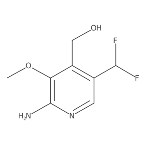 (2-Amino-5-(difluoromethyl)-3-methoxypyridin-4-yl)methanol Structure