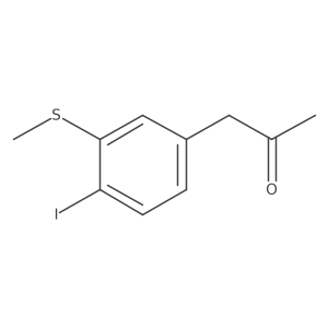 1-(4-Iodo-3-(methylthio)phenyl)propan-2-one结构式