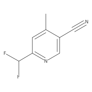 6-(Difluoromethyl)-4-methylnicotinonitrile Structure