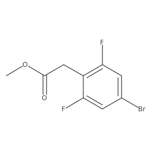 Methyl 2-(4-bromo-2,6-difluorophenyl)acetate结构式
