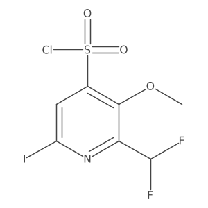 2-(Difluoromethyl)-6-iodo-3-methoxypyridine-4-sulfonyl chloride Structure
