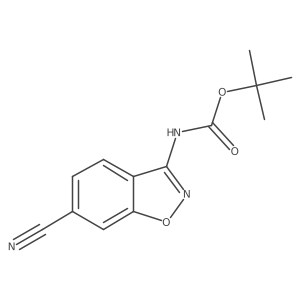 tert-Butyl (6-cyanobenzo[d]isoxazol-3-yl)carbamate Structure