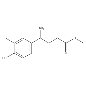 Methyl 4-amino-4-(3-fluoro-4-hydroxyphenyl)butanoate Structure
