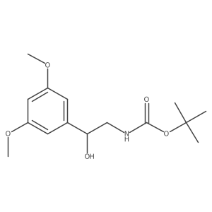 tert-butyl N-[2-(3,5-dimethoxyphenyl)-2-hydroxyethyl]carbamate Structure