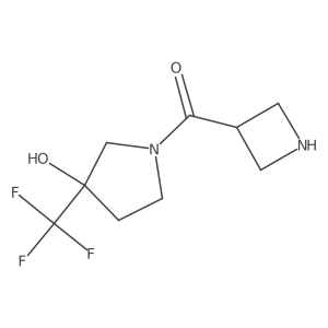 Azetidin-3-yl(3-hydroxy-3-(trifluoromethyl)pyrrolidin-1-yl)methanone Structure