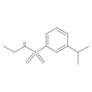 N-ethyl-3-(propan-2-yl)benzene-1-sulfonamide结构式