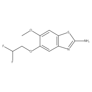 5-(2,2-Difluoroethoxy)-6-methoxy-1,3-benzothiazol-2-amine Structure