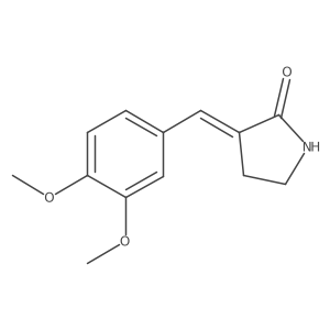 3-[(3,4-Dimethoxyphenyl)methylene]-2-pyrrolidinone结构式