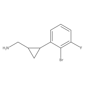 [2-(2-Bromo-3-fluorophenyl)cyclopropyl]methanamine结构式