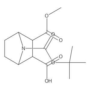rac-(1R,2R,3S,4S)-7-[(tert-butoxy)carbonyl]-3-(methoxycarbonyl)-7-azabicyclo[2.2.1]heptane-2-carboxylic acid Structure