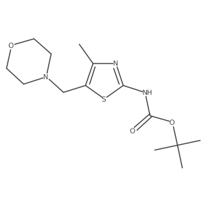 Tert-butyl 4-methyl-5-(morpholinomethyl)thiazol-2-ylcarbamate Structure