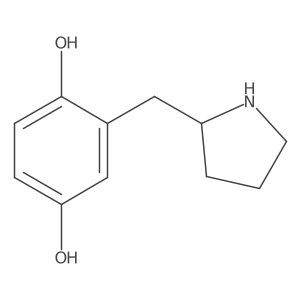 2-[(Pyrrolidin-2-yl)methyl]benzene-1,4-diol结构式