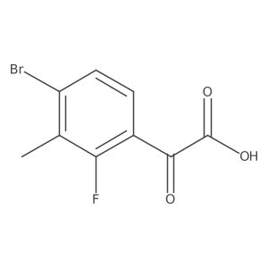 2-(4-Bromo-2-fluoro-3-methylphenyl)-2-oxoacetic acid Structure