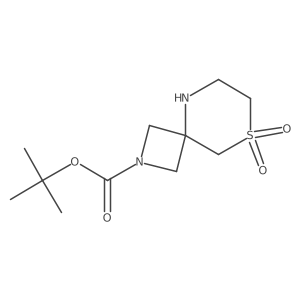 Tert-butyl 8-thia-2,5-diazaspiro[3.5]nonane-2-carboxylate 8,8-dioxide Structure