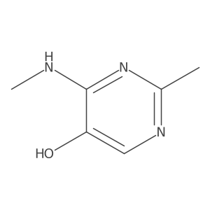2-Methyl-4-(methylamino)pyrimidin-5-ol Structure