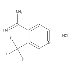 3-(Trifluoromethyl)isonicotinimidamide hydrochloride Structure