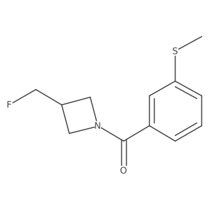 (3-(Fluoromethyl)azetidin-1-yl)(3-(methylthio)phenyl)methanone Structure