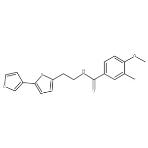 3-fluoro-N-(2-(5-(furan-3-yl)thiophen-2-yl)ethyl)-4-methoxybenzamide Structure