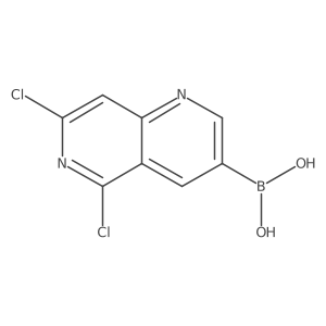 (5,7-Dichloro-1,6-naphthyridin-3-yl)boronic acid Structure