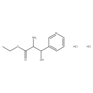 Ethyl 2-amino-3-hydroxy-3-(pyridin-3-YL)propanoate dihydrochloride Structure