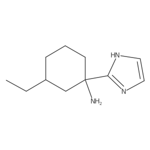 3-Ethyl-1-(1H-imidazol-2-yl)cyclohexan-1-amine Structure