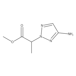 Methyl 2-(4-amino-2H-1,2,3-triazol-2-yl)propanoate Structure