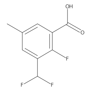 3-(Difluoromethyl)-2-fluoro-5-methylbenzoic acid Structure