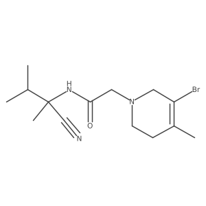 2-(5-bromo-4-methyl-1,2,3,6-tetrahydropyridin-1-yl)-N-(1-cyano-1,2-dimethylpropyl)acetamide Structure