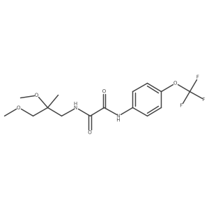 N-(2,3-dimethoxy-2-methylpropyl)-N'-[4-(trifluoromethoxy)phenyl]ethanediamide Structure