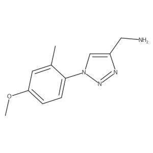 [1-(4-methoxy-2-methylphenyl)-1H-1,2,3-triazol-4-yl]methanamine Structure