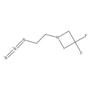 1-(2-Azidoethyl)-3,3-difluoroazetidine结构式