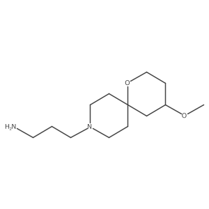 3-(4-Methoxy-1-oxa-9-azaspiro[5.5]undecan-9-yl)propan-1-amine Structure