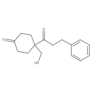 Benzyl 1-(hydroxymethyl)-4-oxocyclohexanecarboxylate结构式